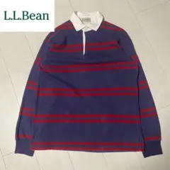 90s L.L.BEAN ラガーシャツ ボーダー 長袖ポロシャツ 常田大希