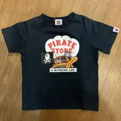 BAPE KIDS PIRATE STORE Tシャツ ブラック 120のサムネイル