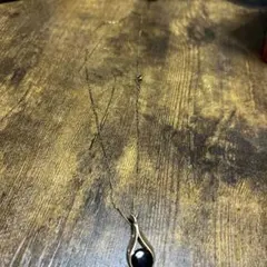 黒の天然石ペンダントネックレスゴールド