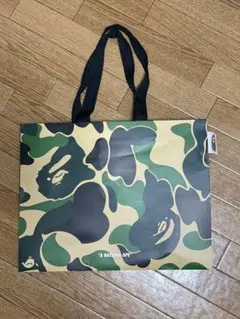 A BATHING APE エイプ ショッパー 紙袋 カモ柄 迷彩 青 小 - メルカリ