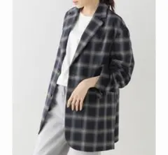 Spick & Span サイドベンツオーバーチェックジャケット