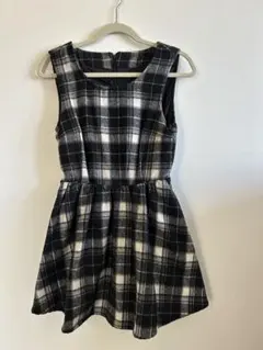 ノースリーブミニワンピース Mサイズ チェック柄