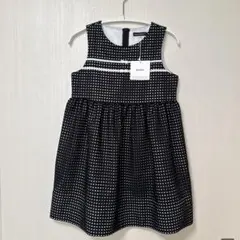 新品タグ付べべBeBe ノースリーブワンピース130入学式発表会　裏地コットン綿