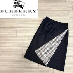 BURBERRY LONDON デニムラップスカート　ノバチェック　38のサムネイル