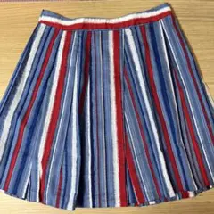 Marc by Marc Jacobsプリーツスカート青赤白ストライプ サイズ6