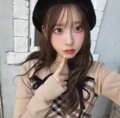 GRL ファーベレー帽 dd432 グレイル 帽子 ベレー帽 ブラック