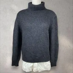 【美品】Demi-Luxe beams セーター　ウール　シルク混a1285