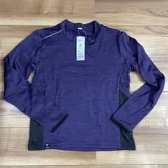 裏フリース配色切り替え長袖Tシャツ