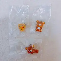 リラックマ　キイロイトリ　クリアマスコットチャーム めじるしアクセサリー