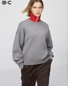 UNIQLO スムースコットンクルーネックセーターS