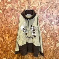 OTTO-GIOIA CASUAL ニット ハーフジップ ベージュ ブラウン