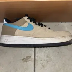 Nike Air Force 1 ベージュ/青