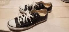 コンバース オールスター レザー ブラック 25.5cm 美品