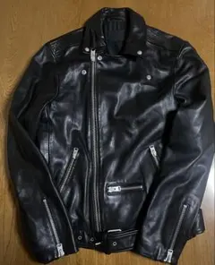 ALLSAINTS ブラック ライダースジャケット 羊革