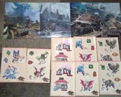 モンスターハンター　クリアファイル　ステッカー　まとめ売り　未使用品