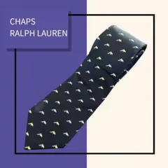 CHAPS チャップス ラルフローレン 総柄 イルカ ネクタイ ヴィンテージ