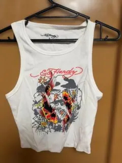 Ed Hardy タンクトップ S ホワイト 鯉 Y2K - メルカリ