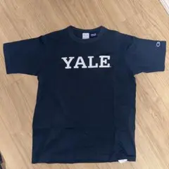 YALE チャンピオンT1011 Tシャツ USA製 ネイビー　Sサイズ