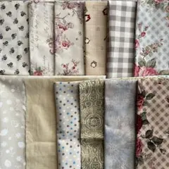 裏布に使いたい布　コットンプリント生地 12種類セット（8ー905）