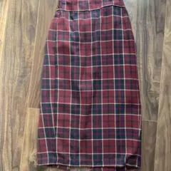 チェックスカート