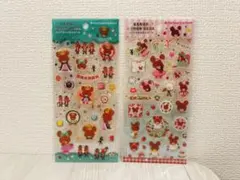 くまのがっこう クリアキャンディシール 2종