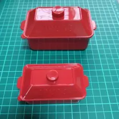 BRUNO ミニ食品保存容器 2個セット レッドのサムネイル
