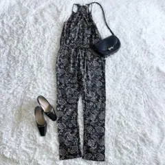 イザベルマランエトワール　オールインワン　つなぎ　総柄　36 黒