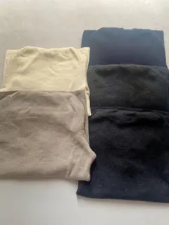 ユニクロ　メリノリブタートルネックセーター　5枚　まとめ売り　S〜L