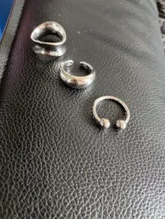 シルバー色リング 3点セット
