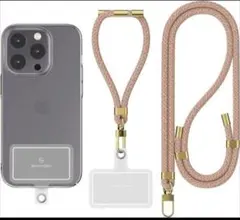 スマホショルダーストラップ・スマホハンドストラップとの2本入 レインボー♪