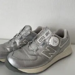 New Balance 574 シルバー ゴルフシューズ　23cm