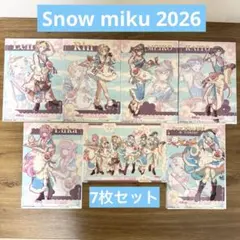 初音ミク SnowMiku2026 クリアビジュアルポスター　7枚セット