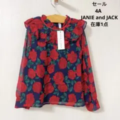 【新品・セール】JANIE and JACK 長袖シャツ　4A
