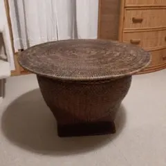 限定値下げ！アジアン籠収納、サイドテーブル　収納かご