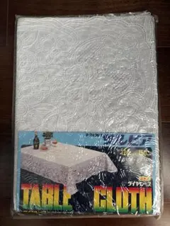 【昭和レトロ/新品】ダイヤレース サルビア高級テーブルクロス 白120×150