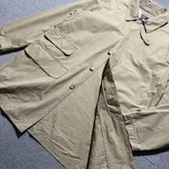 90s00s ヴィンテージ ポロラルフローレン 無地 比翼ボタン セミロングjk