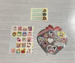 희귀 리본 나카요시 부록 씰 다양한 30장 쇼와 레트로 후로쿠