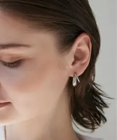 CENE ダブルフープピアス