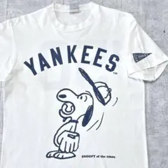 90s SNOOPY YANKEES COOPERS TOWN Tシャツ