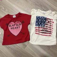 SLAP SLIP アメカジ　80cm 半袖・ノースリーブ　2枚セット