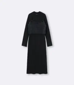 2ピースビスチェセットワンピース