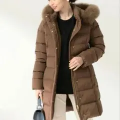 美品✳︎Demi-Luxe BEAMS ダウンコートジャケットブルーフォックス