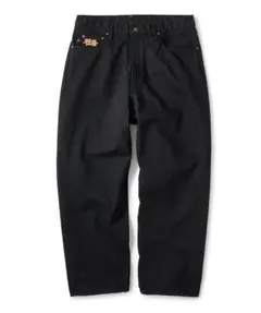 【極美品】FTC EMB BAGGY FIT デニム ブラック M 値札タグ付