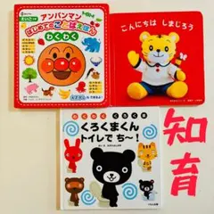知育仕掛け絵本3冊セット　アンパンマンはじめてのことばえほん　ほか