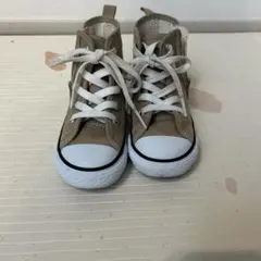 [ほぼ新品]Converse All Star キッズ ハイカット ベージュのサムネイル
