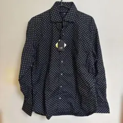 【未使用】23区 オンワード樫山 幾何学模様 長袖シャツ