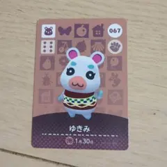 あつまれどうぶつの森amiiboカード　ゆきみ 067