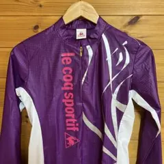 lecoq ナイロンウエア　ハーフジップM 【匿名配送】パープル