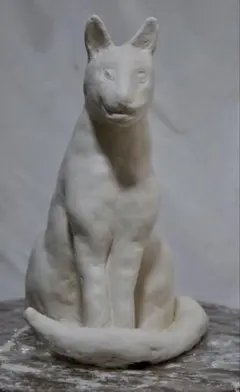 現代アート作品 バステト 猫の造形 オブジェ