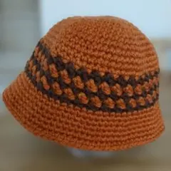 ブラックフライデー値下げ　かぎ針編み　クラッシャーハットクロシェバケットハット